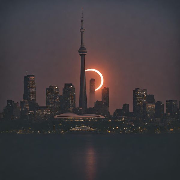 Toronto güneş tutulması - ai